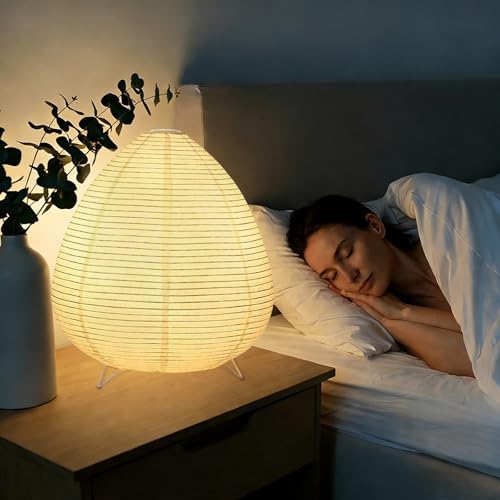 YY YEARCHY Rice Paper Table Lamp 12.6" Tall Desk Top - Image 2