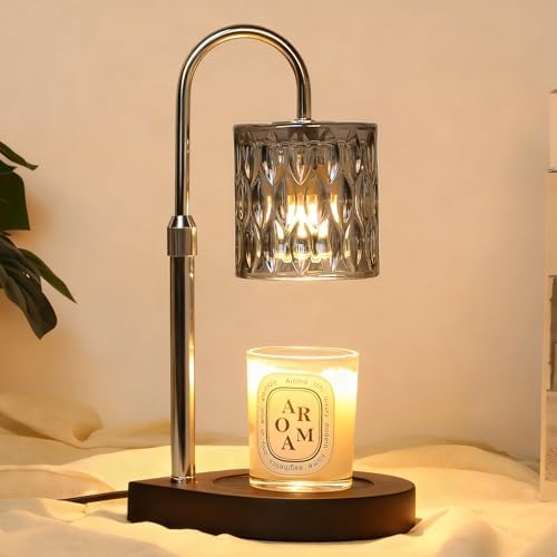 GEEZO Fragrance Candle Warmer Lamp，Electric Candle Warmer with Timer & Dimmer，Mom Christmas Birthday Gifts for Women, House Warming Gifts New Home Bedroom Decor by GEEZO