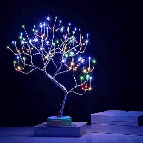OURBAOFU 20'' 108 LED Sparkly Fairy Spirit Tree Lamp with Remote Control - Image 3