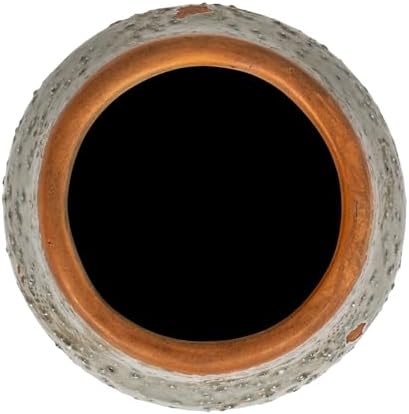 Creative Co-Op Round Terra-Cotta Hobnail Planter Vase with Heavily Distressed Finish, Grey - Image 4
