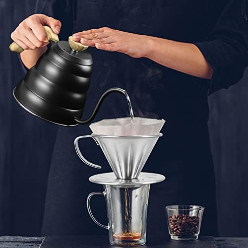 MERMOO YILAN Pour Over Coffee Dripper Stainless Steel Metal Filter Holder - Image 2