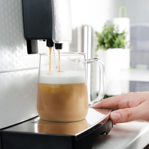 Large Glass Coffee Mugs, 20 oz Glass Coffee Cups Set of 6, Clear Borosilicate Glass Mugs with Handles for Cappuccino, Tea, Latte, Hot/Cold Beverages, Wine, Americano - Image 3