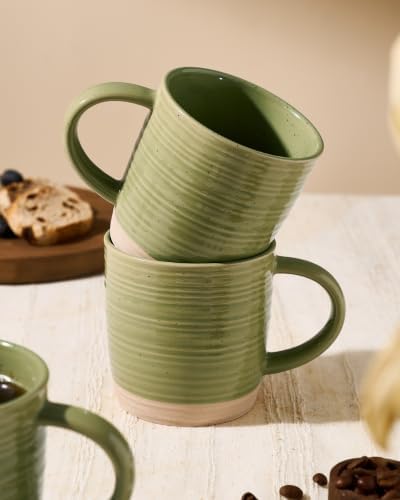 famiware Coffee Mugs Set of 4, 13 oz Mug Set, Ceramic Cup Set with Handle - Image 4