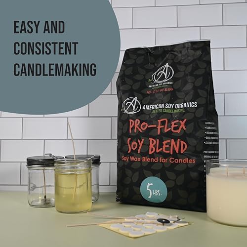 American Soy Organics Pro-Flex Soy Blend Wax Beads for Candle Making, 5 lbs - Image 2