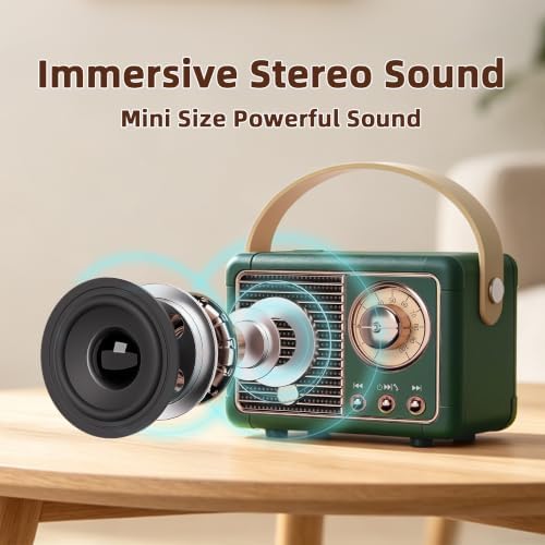Baolira Retro Bluetooth Speaker, Office Decor for Women, Gifts for Teens - Image 5