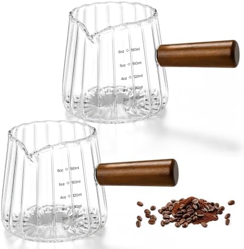 6 OZ Espresso Cups, Espresso Accessories, Espresso Shot Cups, 2 PCS by Unknown