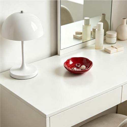 Ceramic Jewelry Tray, Ring Holder Floral Trinket Bowl for Women - Image 6