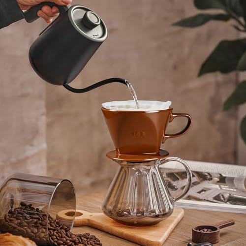 hailanbao Handmade Pour Over Ceramic Coffee Dripper - Image 4
