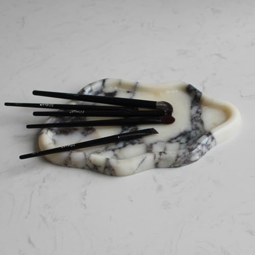 Natural Calacatta Viola Marble Tray Cloud Shape, Jewelry Dish Trinket Dish for Women Gift Home Décor - Image 3