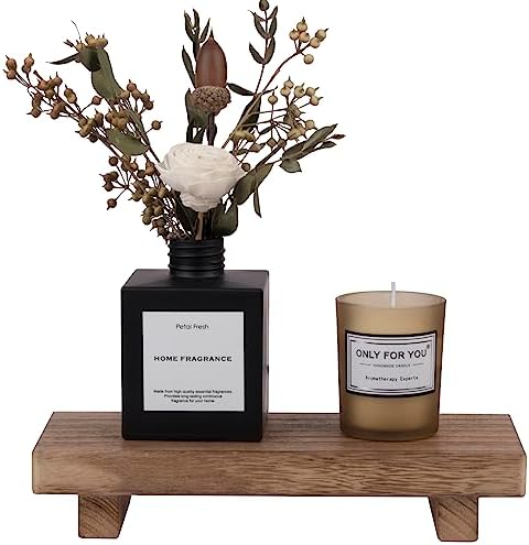 Wood Bathroom Tray Farmhouse Decor Kitchen Soap Holder, 8.7"x3.6" Brown by zoocatia
