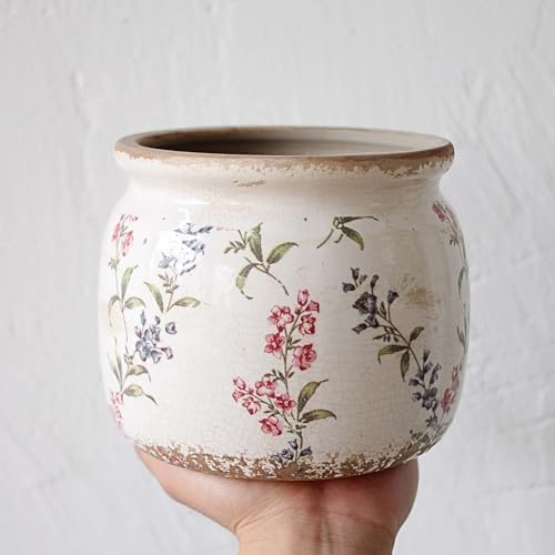 Xiaan Jiaju Flower Pots, Vintage Antique Ceramic Planters for Indoor Plants - Image 6