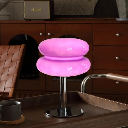 Glivpny Mushroom Lamp Table Lamp, Mid Century Modern Table Lamps (Purple) by Glivpny