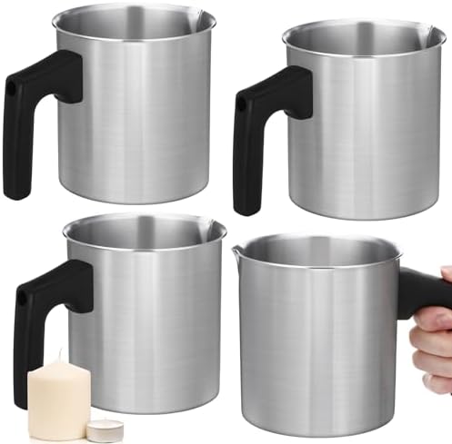Ziliny 4 Pcs Candle Making Pouring Pot Wax Pouring Pitcher, 1.2 L by Ziliny