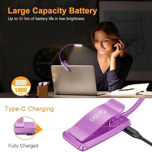 Gritin 9 LED Rechargeable Book Light for Reading in Bed - Image 4
