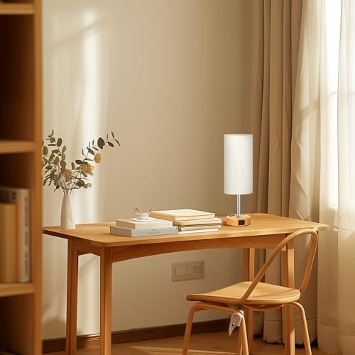 Fenmzee Bedside Table Lamp Set of 2 - Dimmable Touch, USB A+C, AC Outlet - Image 5