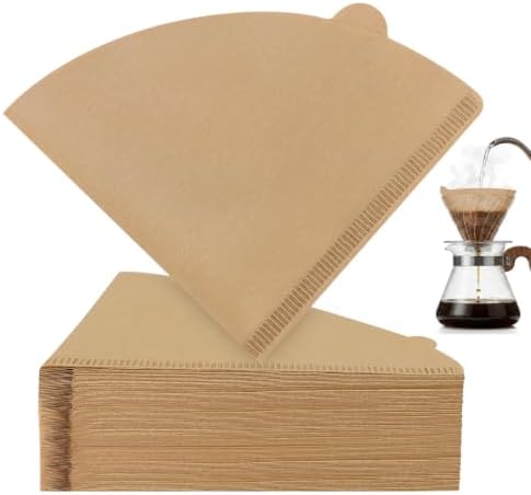 Clinuse 200Pcs Cone Coffee Filters #2, Unbleached Size 02 Coffee Filter by Clinuse