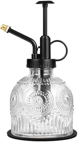 Glass Plant Mister Spray Bottle Vintage Refill Leak Proof Watering Can 8oz by Amolliar