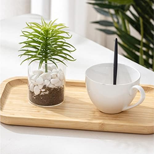 Bamboo Vanity Tray, Bathroom Counter Tray, Toilet Tank Tray, Bathroom Tray for Organizing and Home Decor, 14.2 x 6 x 0.8 inch - Image 5
