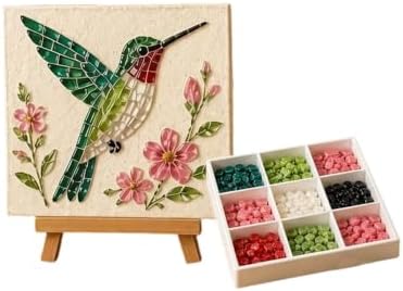 Cottage Garden Mosaic DIY Kit – Watering Can Mosaic Art Kit，Hummingbirds by Unknown
