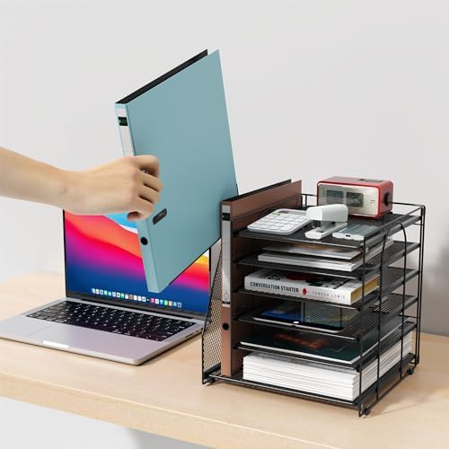gianotter 6-Tier Paper Organizer With Magazine Holder - Image 5