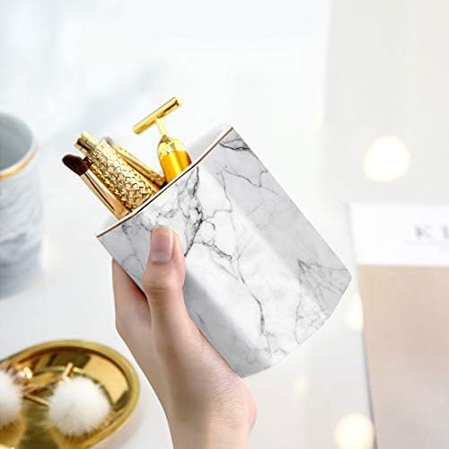 Pen Holder, Stand for Desk Pencil Cup for Girls Kids Durable Ceramic Desk Organizer Makeup Brush Holder for Office, Classroom, Home, White Marble - Image 5