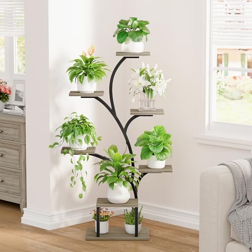 BACEKOLL Plant Stand Indoor with Grow Light, 7 Tier 49" Lighted Plant Shelf - Image 4