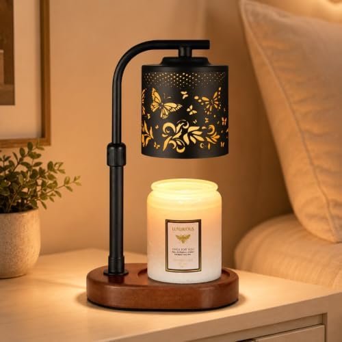 Butterfly Candle Warmer Lamp with Timer Birthday Gifts for Women Mom by Kobodon