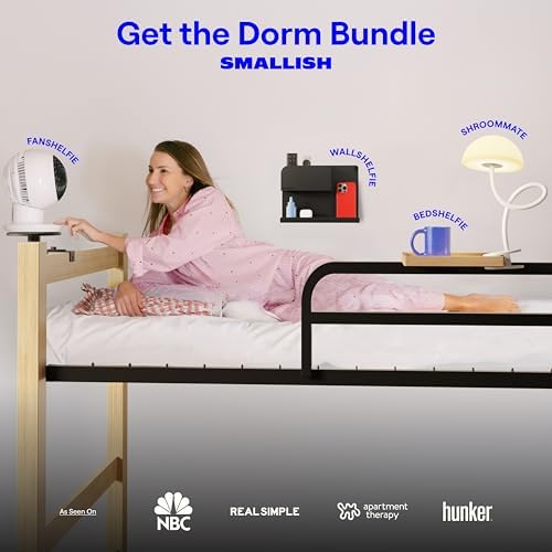 Shroommate Dorm Room Essential Clip On Bed Light for Dorm Room - White - Image 6