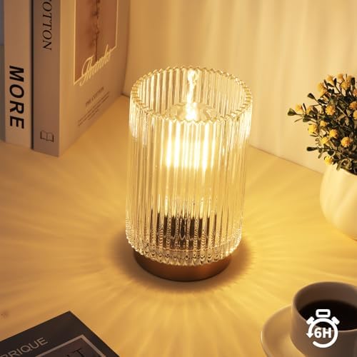 Cordless Table Lamp with Timer, Bedside Lamps with LED Warm Light - Image 4