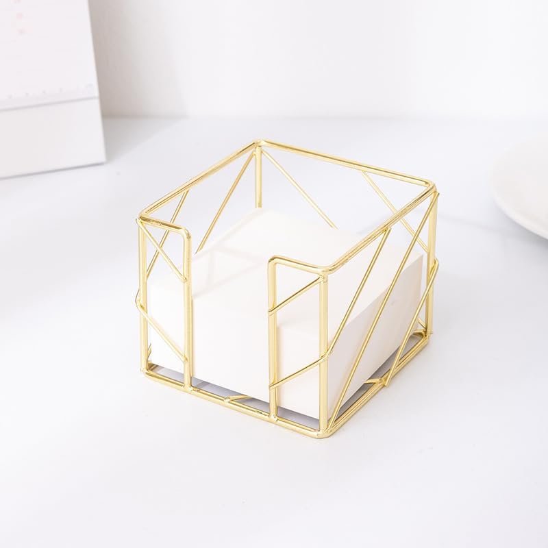 2Pcs Post sticky Note Holder + Pens Holders,Desk organizer sets,Gold Metal suit for Desk Memo,tableware,flowers,toothbrush,cute pencil holder ,Home Office decor and Accessories,Makeup Brushes Cup. - Image 2