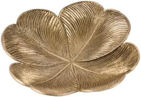 NIKKY HOME Small Jewelry Tray, Vintage Gold Jewelry Dish Tray for Dresser - Image 2