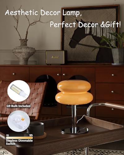 Glivpny Mushroom Lamp Table Lamp, Mid Century Modern Table Lamps (Copper) - Image 4