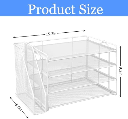 gianotter 4-Tier Paper Organizer With Magazine Holder - Image 4