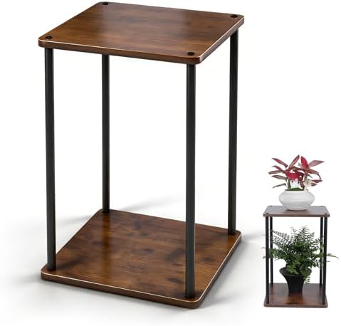Vigordream Plant Stand Indoor Tier Metal Wood Plant Shelf for Muti Pots by Vigordream