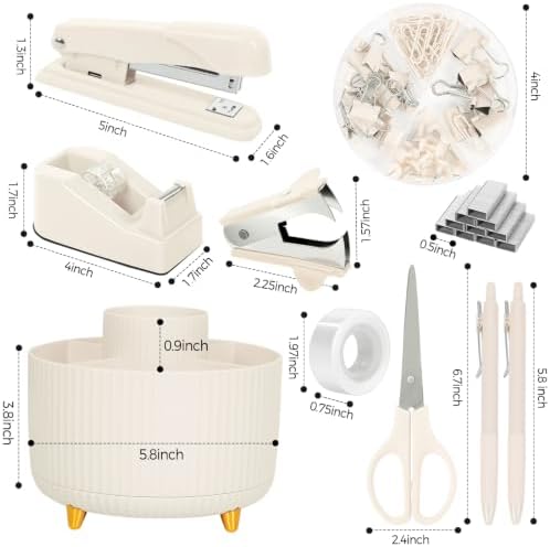 SKYDUE Desk Organizer Set with 360° Rotating Pen Holder - Image 4