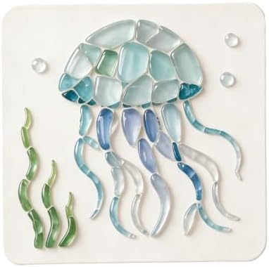 LWLQCZJ Sea Glass Art Kit - DIY Fun Craft Kit for Adults, Beginner Friendly (Jellyfish) by Unknown
