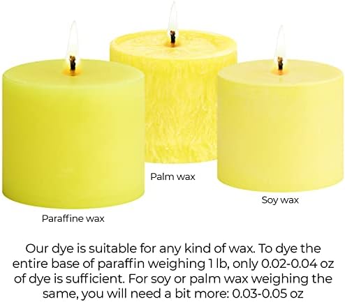 Bright Yellow Candle Dye 2 oz for Soy Candle Making – Wax Color Chips - Image 5