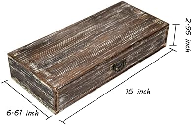 Wooden Drawers Organizer Box Solid Farmhouse Retro Desktop Storage Box - Image 3