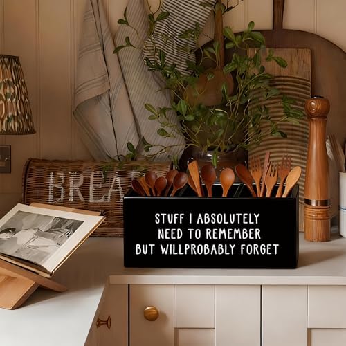 Funny Pen Holder, Funny Pencil Holder for Desk, Office Humor Gifts, Coworkers Gifts for Women Men Wooden Box Sign Decorations for Office Workplace Desk Tabletop - Image 6
