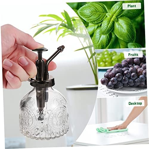 Vintage Transparent Glass Watering Spray Bottle Decorative Plant Mister for Indoor Plants Succulents and Garden Elegant Water Can with Top Pump for Easy Spraying - Image 3