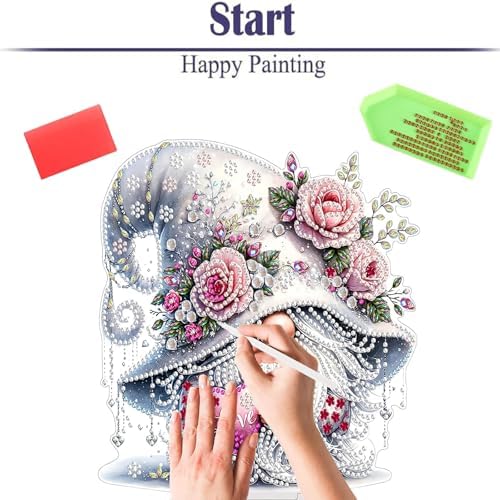 Diamond Painting Kits for Adults Beginners, 5D Full Drill Dwarf Love Crystal Art Desktop Ornament, DIY Single Sided Home Office Desk Decor, Creative Craft Gift Set with Tools - Image 6