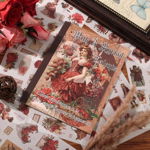 Vintage Ephemera Sticker Book 480 Pre Cut Washi Stickers for Journaling Junk Journal Sticker Book Scrapbooking Supplies Bullet Journal Supplies - Image 2