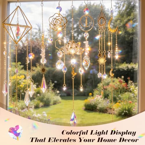407 pcs DIY Sun Catchers for Adults, DIY Suncatchers Making Kits,Hanging Decorative Suncatcher, Crystals Rainbow Maker for Indoor Home Decor - Image 6