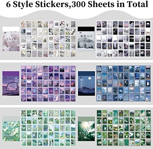 600 Pieces Washi Sticker Set, 12 Set Scrapbooking Diary Planner Album Diary Notebook, Scrapbooking Sticker Journaling Supplies for DIY Arts and Crafts Card Making Laptop Decoration - Image 4