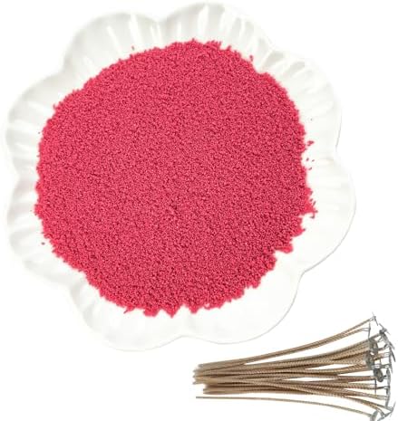 CoolCrafts Sand Wax Candle with Wicks 2 LB Pearled Sand Candle Bulk for Candle Making, Wedding Decor, Crafts - Red by CoolCrafts