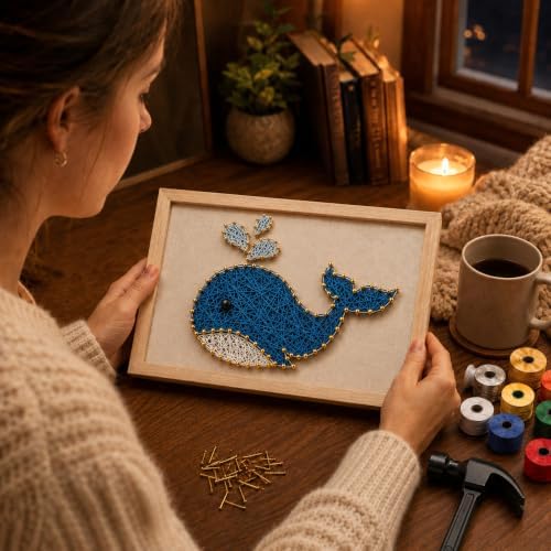 RM Studio DIY String Art Kit, Arts and Crafts for Adults Women Teen Girl, Handmade Funny Gift Art Project for Home Décor, Keepsake & Creative Crafts - Image 5
