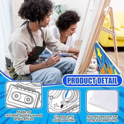 Sherr 140 Pcs 20 Set Pre Drawn Canvas Painting Kit, Vintage - Image 3
