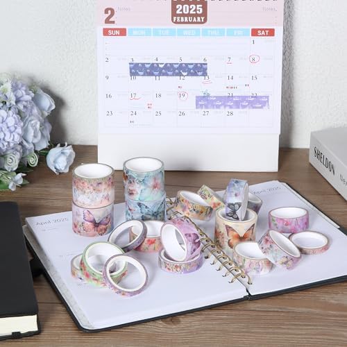 Mr. Pen- Washi Tape Set, 20 Rolls, Assorted Sizes, 4.37 Yards/Roll - Image 6