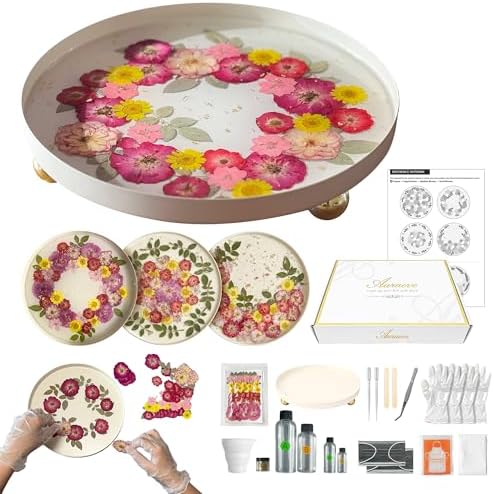 Auraeve All-in-One Resin Tray Craft Kit for Adults, Gift for Women by GooCarePetSupplies