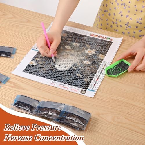 Chunful 6 Pcs Halloween Ghosts Diamond Painting Kits for Adults,10 x 11.8'' - Image 6